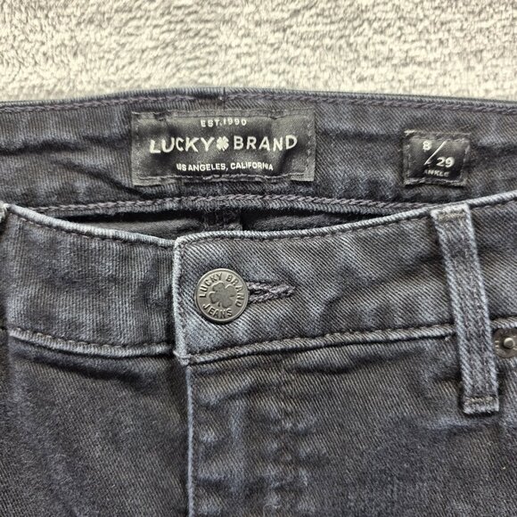 Lucky Brand Jeans Womens 8 Hayden Skinny Ankle Stretch Denim Mid Rise Pants - Picture 5 of 13